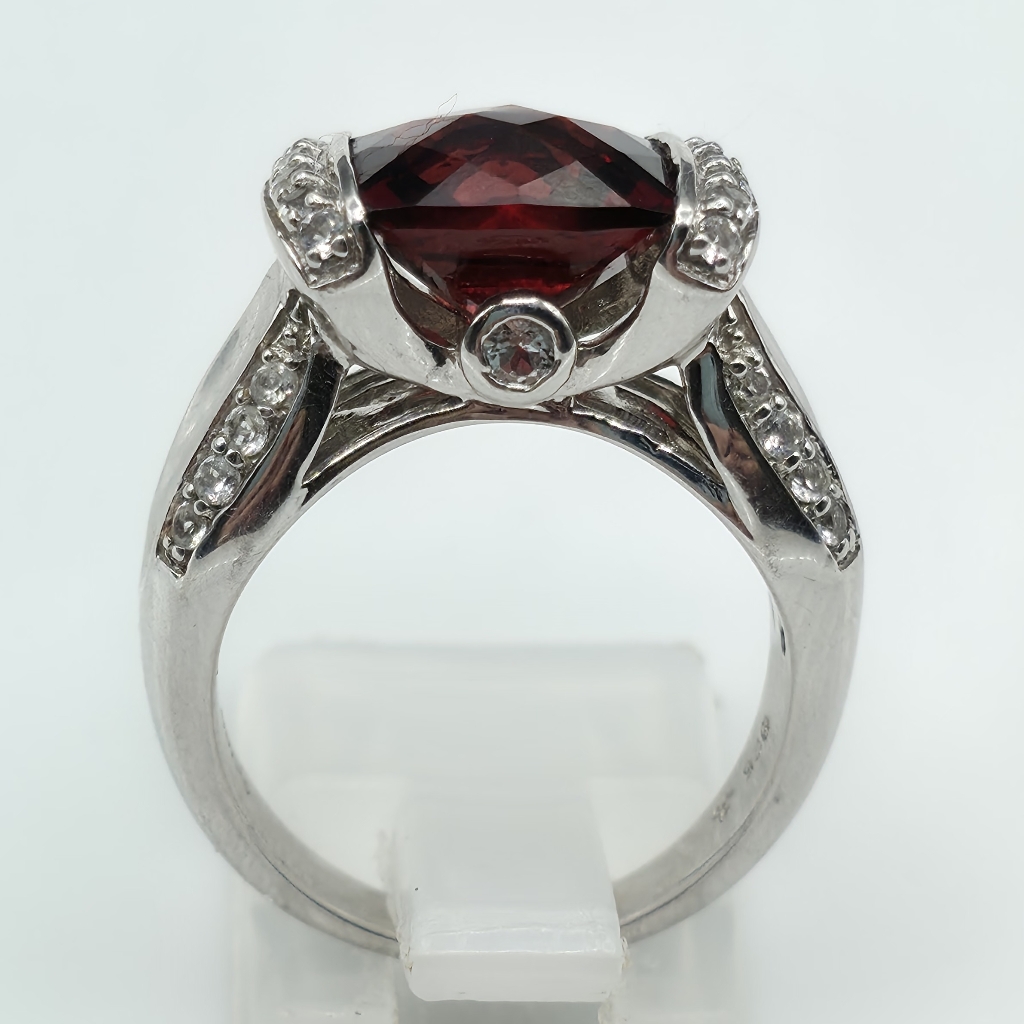 Victoria Wieck Garnet And White Zircon Ring